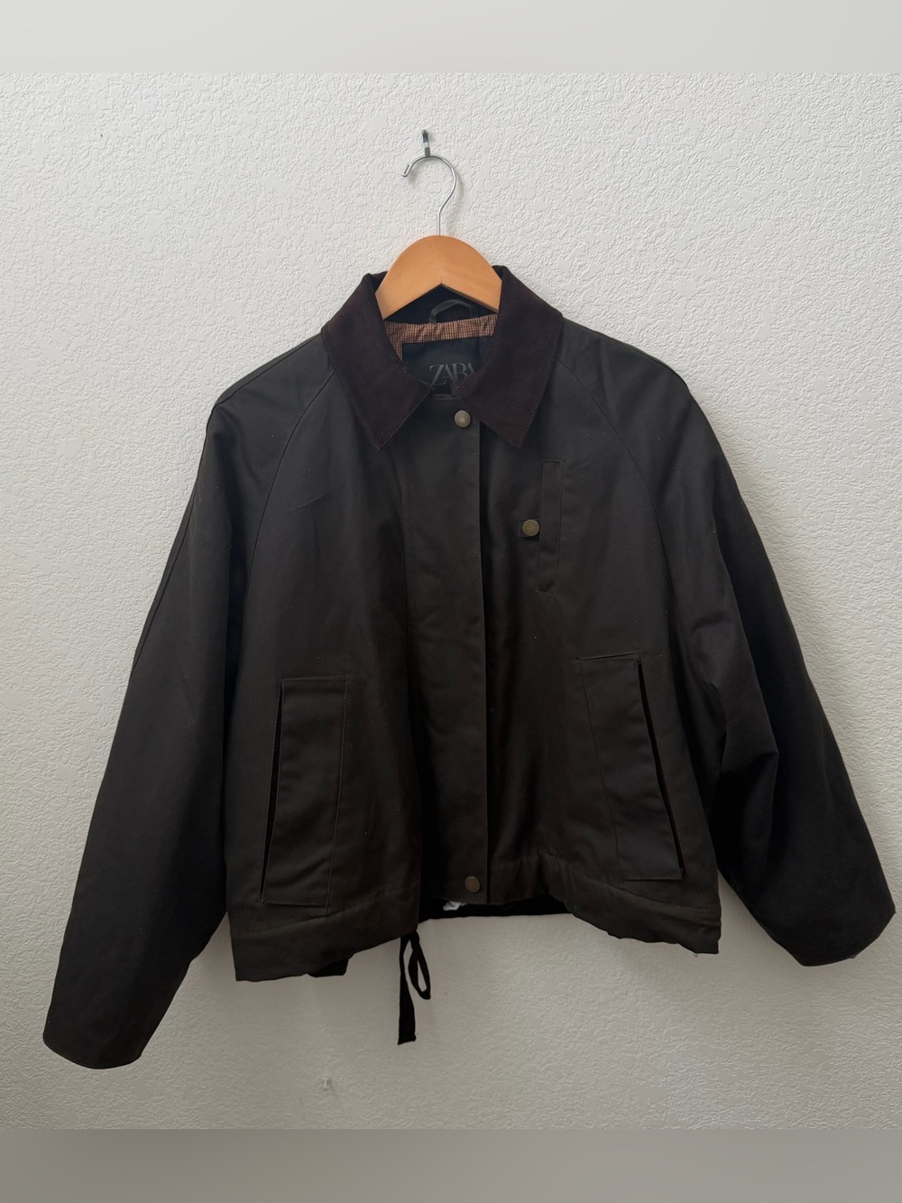 ZW Collection Waxed Jacket Size S